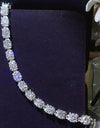 10 Carat Moissanite Platinum-Plated Bracelet