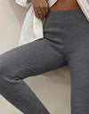 Ribbed Mid Waist Leggings