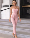 Sweetheart Neck Sleeveless Jumpsuit