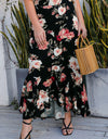 Plus Size Floral High-Rise Skirt