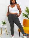 Blumin Apparel Full Size Easy Living Ribbed Joggers