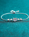 1 Carat Moissanite Heart Bracelet