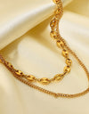 Dreaming of You Gold-Plated Double-Layered Necklace