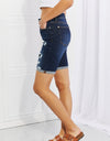 Judy Blue Lucy High Rise Patch Bermuda Shorts