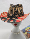 Printed Paper Cloth Wide Brim Hat