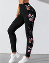 Floral Print Wide Waistband Pants