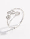 925 Sterling Silver Inlaid Zircon Ring