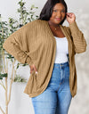 Basic Bae Full Size Ribbed Cocoon Cardigan