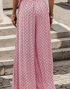 Printed Tied Wide Leg Pants