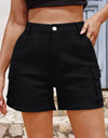 Pocketed High Waist Shorts