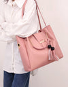 2-Piece PU Leather Bag Set