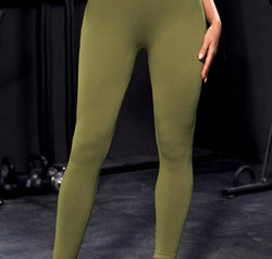 Wide Waistband Sports Leggings