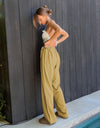 Tied High Waist Wide Leg Pants