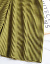 Accordion Pleated Wide Leg Shorts