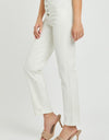 RISEN Full Size Mid-Rise Tummy Control Straight Jeans