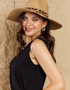 Fame Wild One Leopard Ribbon Straw Hat