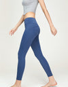 Seam Detail Wide Waistband Sports Leggings