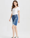 BAYEAS Full Size Super High Rise Denim Bermuda Shorts