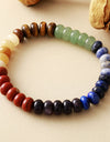 Contrast Natural Stone Bead Bracelet