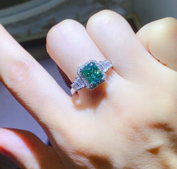 2 Carat Moissanite 925 Sterling Silver Ring