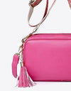 PU Leather Tassel Crossbody Bag