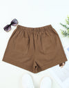 Drawstring Elastic Waist Pocket Shorts