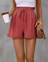 Tied High Waist Shorts