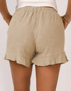 Elastic Waist Pocketed Shorts