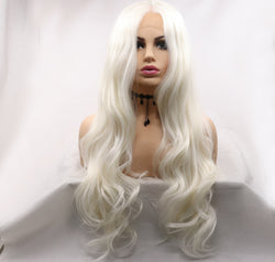 13*3" Lace Front Wigs Synthetic Long Wavy 24" 130% Density
