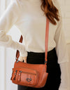 PU Leather Adjustable Strap Shoulder Bag