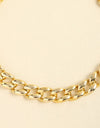 1" Width Acrylic Curb Chain Belt