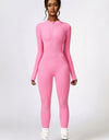 Half Zip Long Sleeve Active Jumpsuit