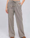 Love Tree Drawstring Wide Leg Pants