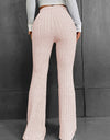 Ribbed High Waist Bootcut Pants