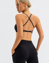 Crisscross Spaghetti Strap Active Cami