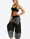 Oversized Printed Wide Leg Long Pants