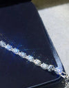 10 Carat Moissanite Platinum-Plated Bracelet