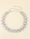 1.2" Width Acrylic Curb Chain Belt