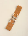 Zinc Alloy Buckle Elastic Wide Belt