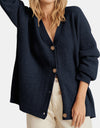 Button Up Long Sleeve Cardigan