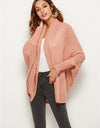 Open Front Batwing Sleeve Cardigan