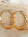 18K Gold-Plated Hoop Earrings