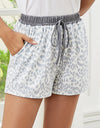 Printed Elastic Waist Shorts