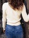 Ruched Sweetheart Neck Long Sleeve Sweater