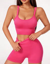 Scoop Neck Top and Shorts Active Set