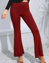 High Waist Long Flare Pants