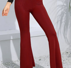 High Waist Long Flare Pants