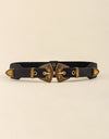 Double Buckle PU Leather Belt