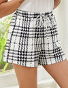 Printed Elastic Waist Shorts