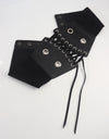 PU Leather Front Lace-Up Corset belt